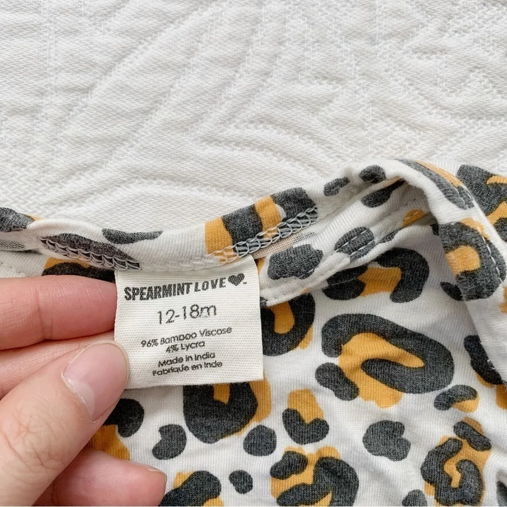 SpearmintLove Baby Leopard Print‎ Bodysuit
